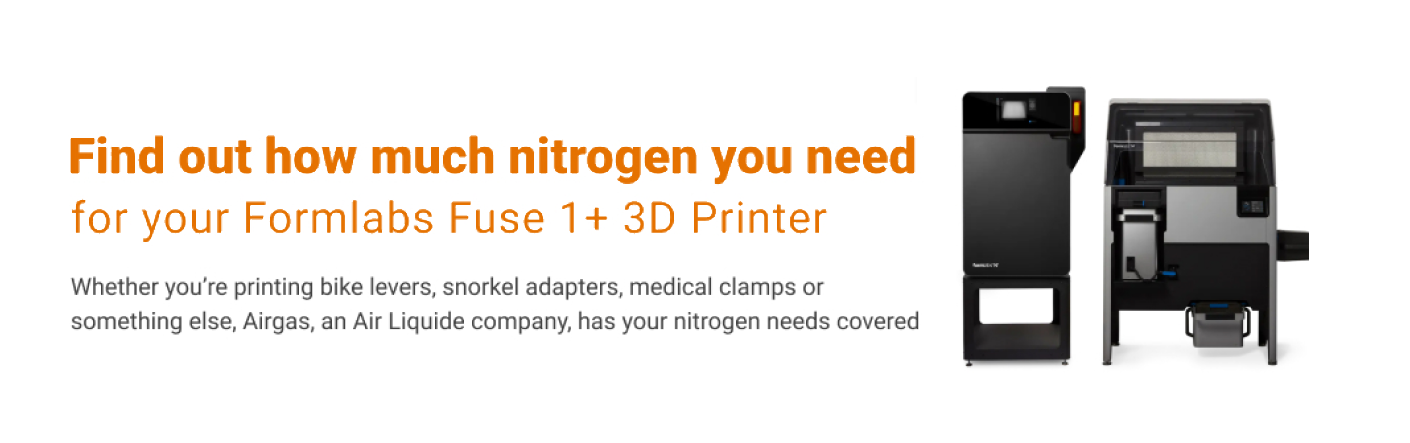 Formlabs 3D printer & Airgas Calculator Hero Image