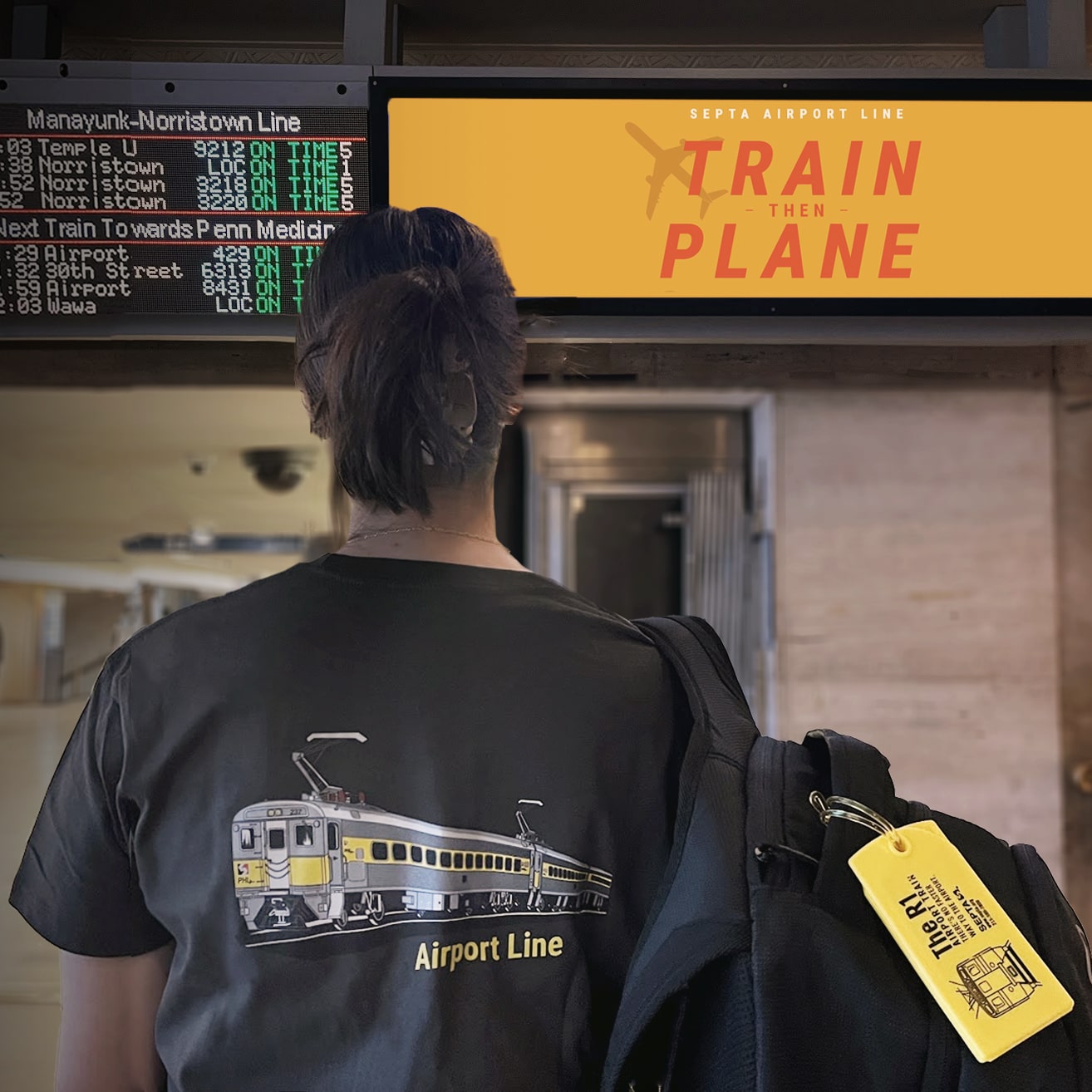Model with R1 Train tee at station