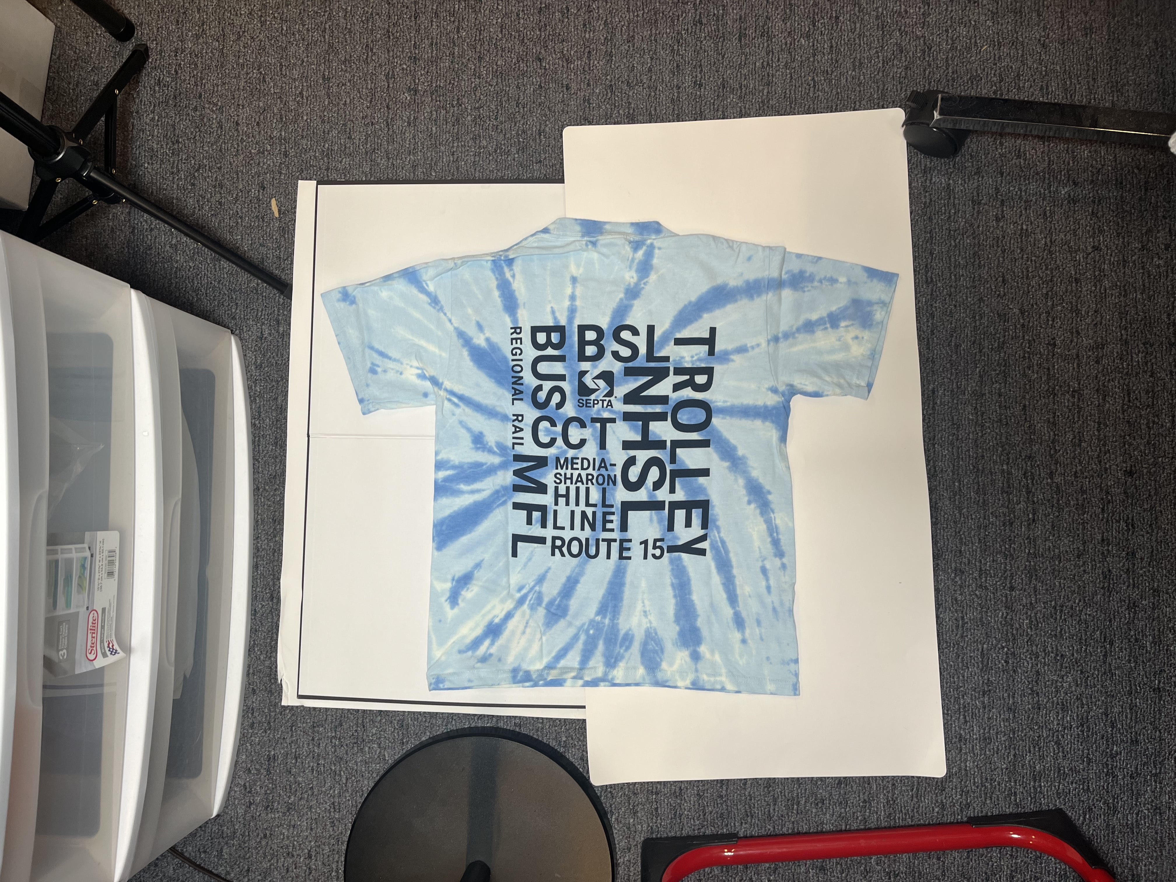 Tie Dye Shirt before editing