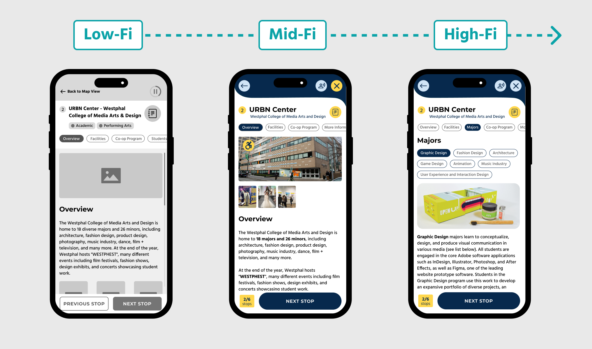 Low-Fi to High Fi Stop Screen