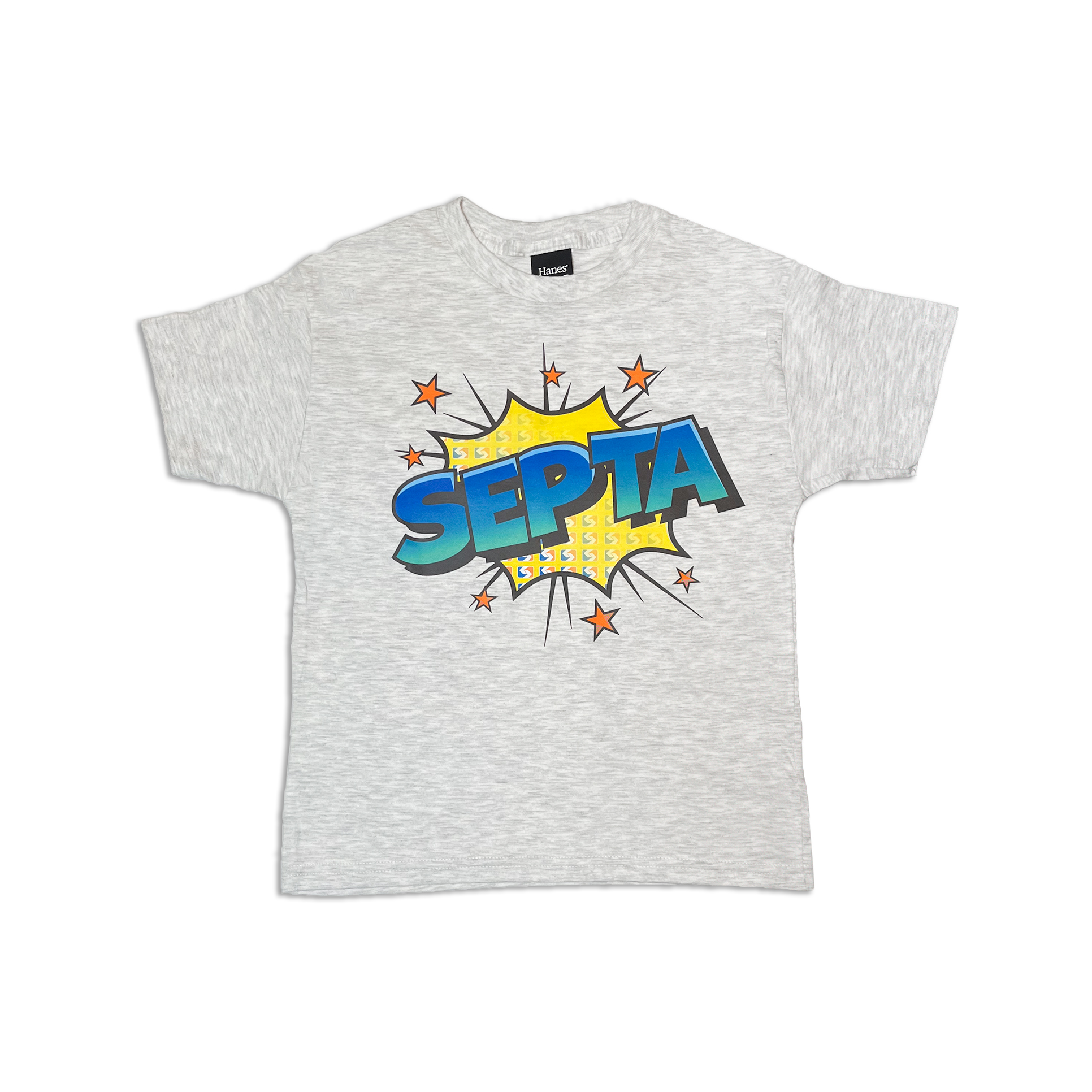 Gray kids SEPTA starburst t-shirt